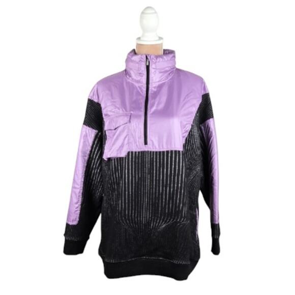 Nike City Ready 1/4 Zip Jacket Women's Purple Black Size Large - Picture 1 of 9